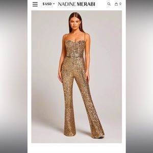 NADINE MERABI LUCINDA JUMPSUIT SZ SM